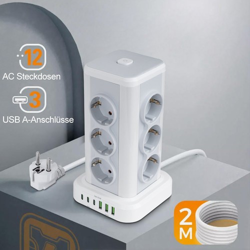 Steckdosenleiste mit usb - mit,