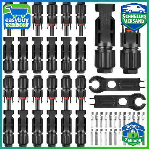 Solarstecker set paar ip67 - solarstecker,
