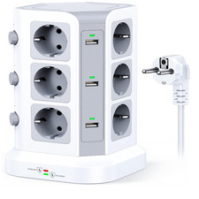 12 Steckdosen 6 USB 4000W 16A